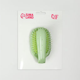 Расчёска массажная, складная, 10×6 см, зелёная