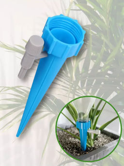 Цена за 6 шт. Автополив для комнатных растений под бутылку, h=13.5 см, регулируемый, с краном, Greengo