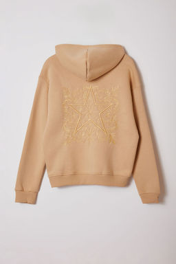 TRENDYOL MAN Antrasit Oversize/Genis Kesim S?rt? Nak?s Detayl? Kapusonlu Sweatshirt TMNAW25SW00142 - Trendyolmilla фото 58