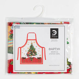 Фартук Этель Новогодняя сказка, 65?60 см, 100 % хлопок, саржа, 190 г/м?