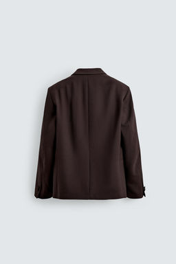 WOOL BLEND DOUBLE-BREASTED BLAZER - Zara фото 8