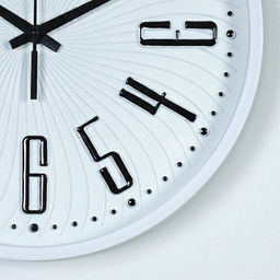 Часы настенные 25 см / Y6053T19 /уп 40/ (белые с серым циферблатом ) - ГалеонТрейд фото 4