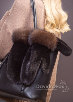 Варежки норка блэк соболь