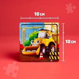 Пазл Трактор, 9 деталей - Лесная мастерская фото 10