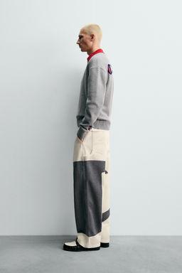 CHAMPION ® X ZARA STRIPED PATCH SWEATER  фото 4