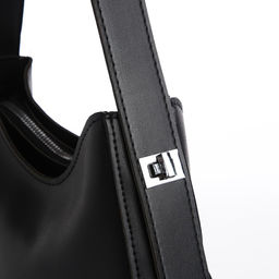 Сумка женская на одно плечо, на молнии, цвет чёрный - Nazamok фото 7