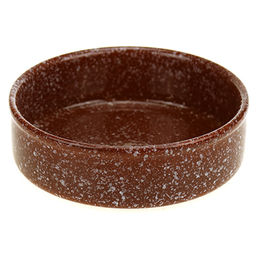 Форма для запекания керамическая 0,8л, д17см "Мрамор", h5см, коричневый (Россия)