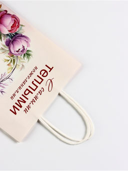 Цена за 3 шт. Пакет подарочный крафт, Самыми теплыми воспоминаниями, 18?8?25 см