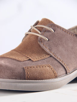 Полуботинки туфли EDART 205.патриция ka. серо-корич светло-коричневая замша фото 12