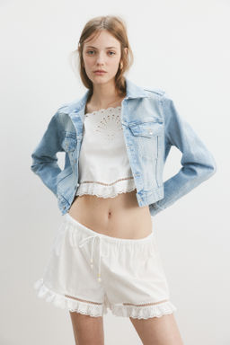 Cazadora denim corta - H&m фото 3