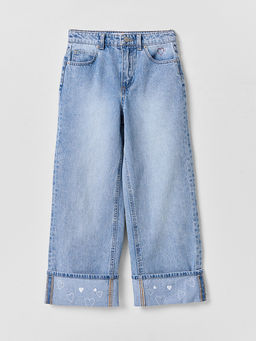 Джинсы для девочек широкие голубые - Mark formelle фото 9