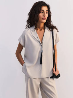 Льняная блуза с отложным воротником ZR2605012003-36 / Zarina