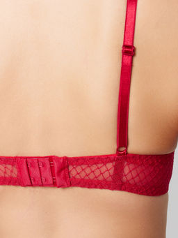 Бюстгальтер женский красный из сетки - Mark formelle фото 7