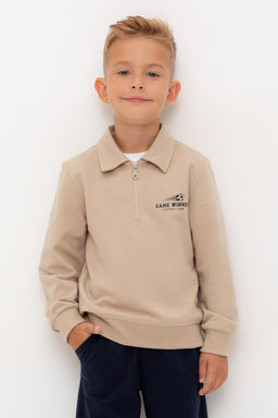 Crockid _ КР 302689/темно-бежевый к534 джемпер (свитшот) для мал  фото 5