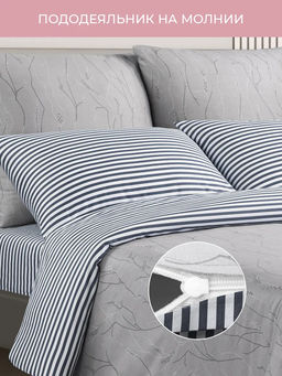 Постельное белье Дримнэс Евро (простыня на резинке 160*200 см) + 4 наволочки - Ecotex фото 6