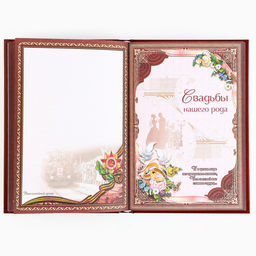 Родословная книга новогодняя «Дед Мороз» 17×2×23.7 см