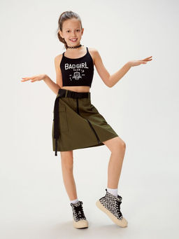 ACOOLA / Майка детская для девочек Koral черно-белый