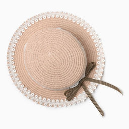 Шляпа для девочки MINAKU «Леди», розовая, размер 52