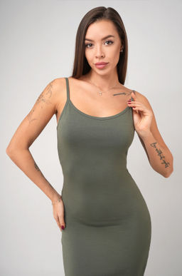 Женское платье-сарафан с разрезами Happyfox