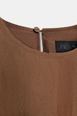 VESTIDO MINI GLOBO / Marr?n - Zara фото 8