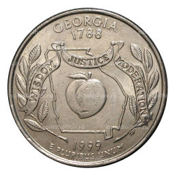 25 центов 1999 года P Штаты и территории - Джорджия