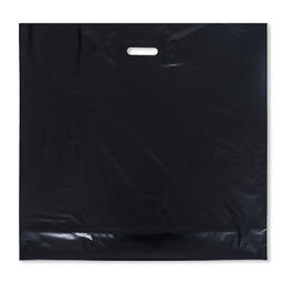 Цена за 50 шт. Пакет полиэтиленовый с вырубной ручкой, 64×60+8 60 мкм Черный
