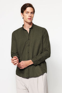 TRENDYOL MAN Yesil Slim Fit Dugmeli Yaka K?sl?k Gomlek TMNAW20GO0094 - Trendyolmilla фото 27