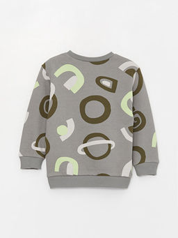 Bisiklet Yaka Uzun Kollu Bask?l? Erkek Bebek Sweatshirt - Waikiki фото 2