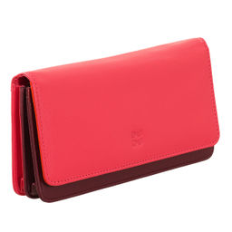 Итальянский женский кожаный кошелек DuDu серии Canarie | малиновый - Dudubags фото 10