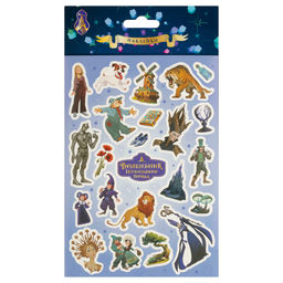 Цена за 2 шт. Наклейки на листе "Волшебник Изумрудного города" (ВИГ_64815, Мульти-Пульти) 12*18см