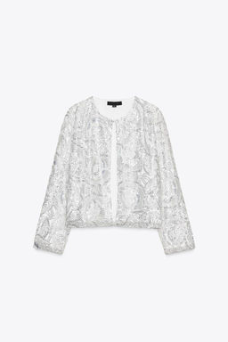 SEQUIN KNIT CARDIGAN - Zara фото 6