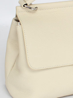 Сумка женская натуральная кожа GU 2066-6750, 1отд+карм/перег, плечевой ремень, молочный SALE 259964 - Adelia фото 4