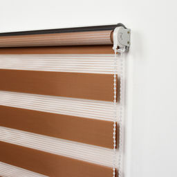 Штора рулонная День-Ночь, 120180 см (с учётом креплений 3,5 см), цвет коричневый - Simaland фото 4