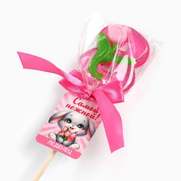 Цена за 2 шт. Леденец на палочке цифра Самой нежной. 8 марта, 15 г - Фабрика счастья фото 4