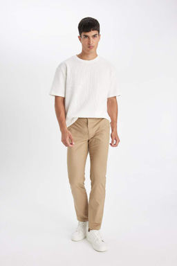 Прямые брюки-чинос из парусины