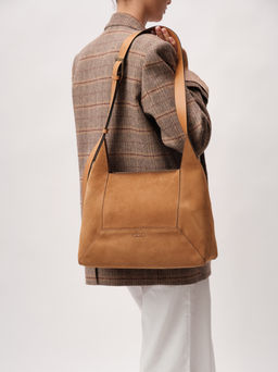 Замшевая сумка Mosaic DBR 31376 светло-коричневый  фото 2