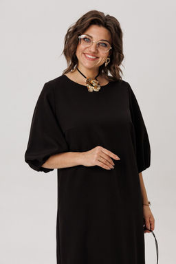 Платье ANELLI 1792 лепесток черной мальвы  фото 3