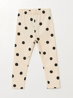 Beli Lastikli Puantiyeli K?z Bebek Tayt