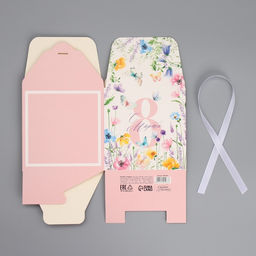 Цена за 3 шт. Коробка подарочная складная, упаковка, С 8 Марта, нежные цветы, 12?12?12 см