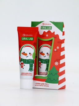 Крем для рук новогодний 30 мл, аромат тёплое какао, URAL LAB