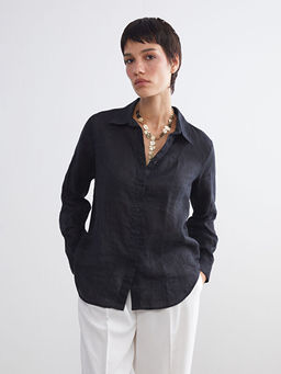 %100 Keten Kad?n G?mlek