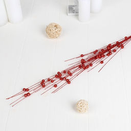 Цена за 10 шт. Декор блеск Шарик мелкий, h=80 см, (в упаковке 1 цвет) МИКС