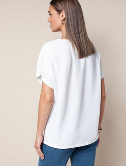 VILATTE / Футболка из премиального хлопка в рубчик  фото 5