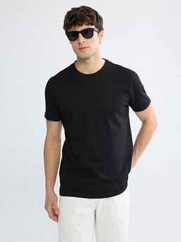 Slim Fit Bisiklet Yaka Erkek Ti??rt