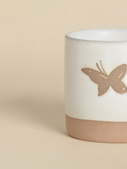 Кружка SL Home Бабочка, 520 мл, 13.5?9.6?9.8 см, керамика, белая