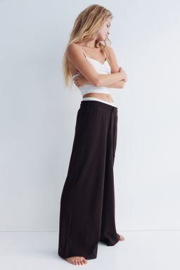 Pantal?n gofrado con cord?n de ajuste - H&m фото 7