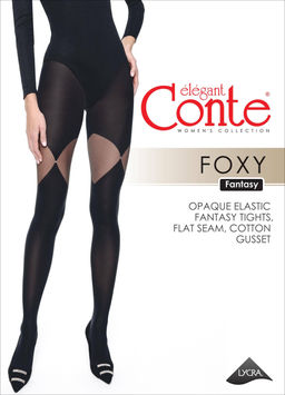 Колготки фантазийные CONTE FANTASY FOXY nero