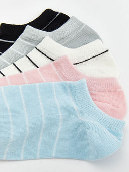 ?izgili Kad?n Patik ?orap 5li