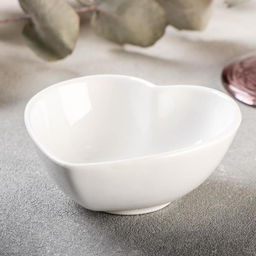 Соусник Magistro Сердце Бланш, 80 мл, фарфор, белый