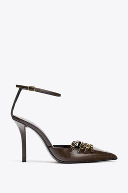 BUCKLED HIGH-HEEL SHOES - Zara фото 2